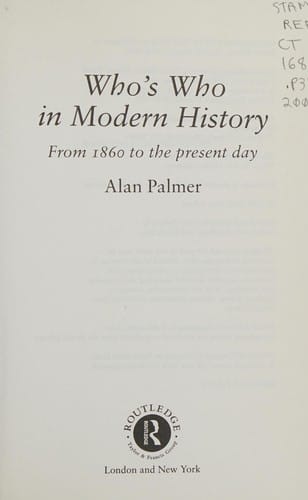Who's who in modern history