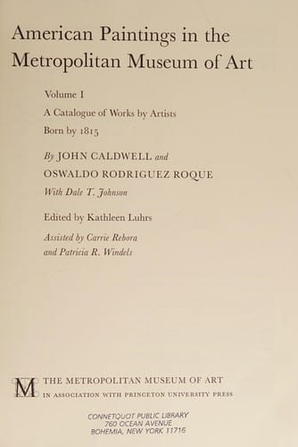 American paintings in the Metropolitan Museum of Art