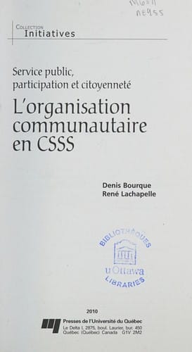 L'organisation communautaire en CSSS