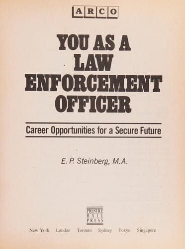 You as a law enforcement officer