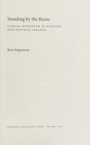 Standing by the ruins