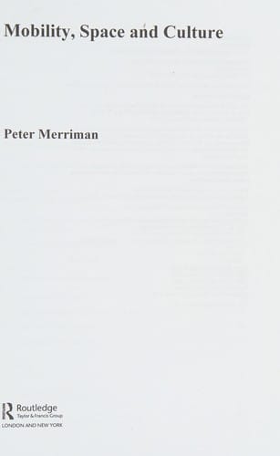 Mobility, space, and culture