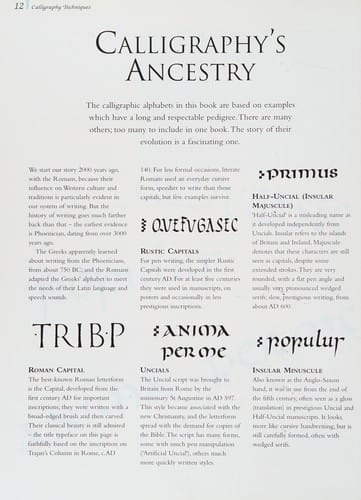 Calligraphy techniques