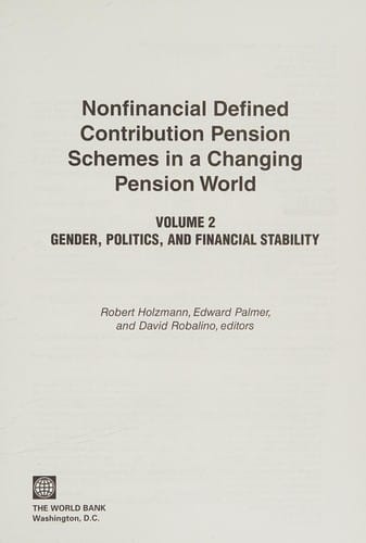 NDC pension schemes in a changing pension world