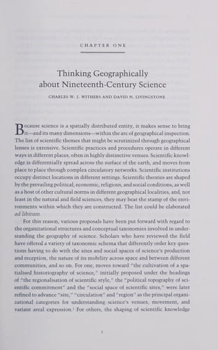 Geographies of nineteenth-century science