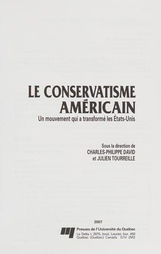 Le conservatisme américain