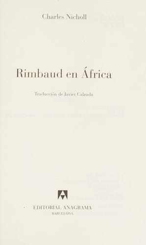 Rimbaud En Africa