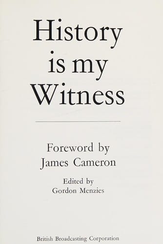 History is my witness