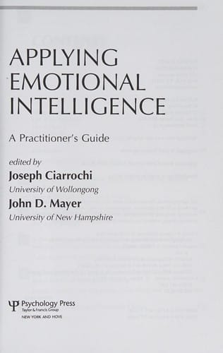 Applying emotional intelligence
