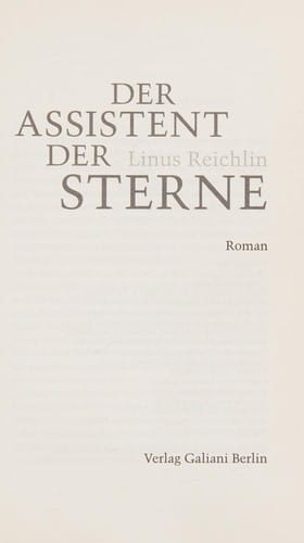 Der Assistent der Sterne