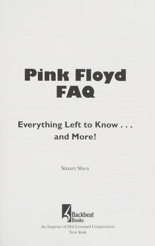 Pink Floyd FAQ