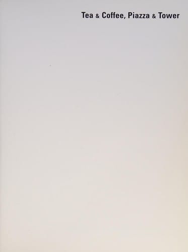 Tea & coffee, piazza & tower