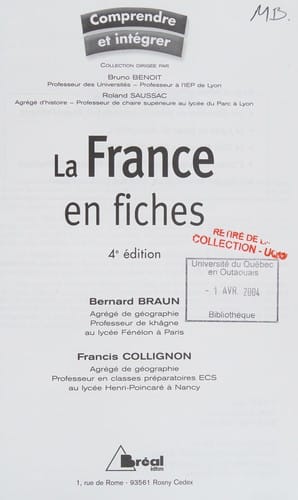 La France en fiches