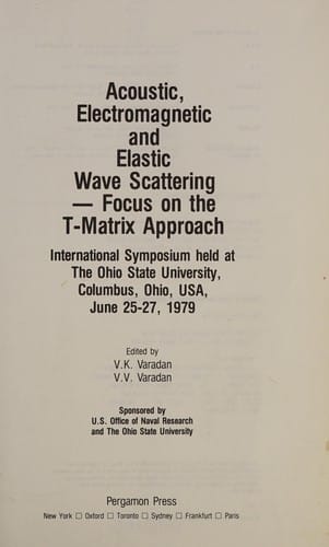 Acoustic, electromagnetic, and elastic wave scattering--focus on the T-matrix approach