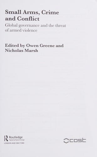 Small arms, crime and conflict