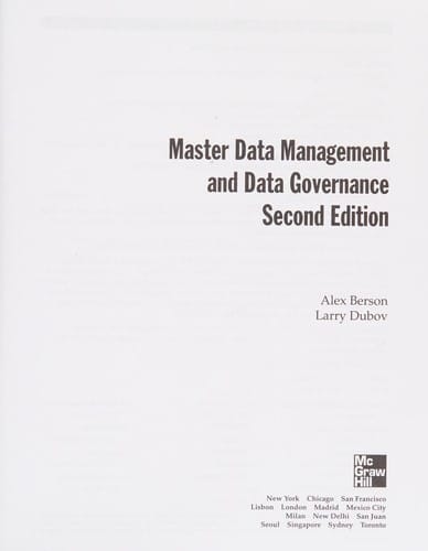 Master data management and data governance