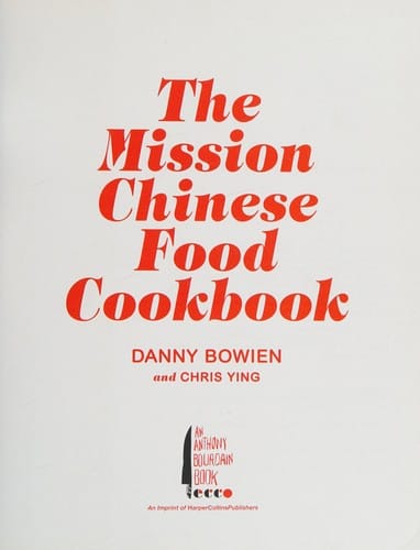 The Mission Chinese Food cookbook