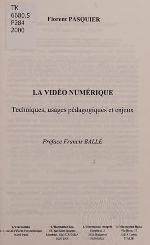 La vidéo numérique