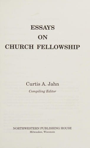 Essays on church fellowship
