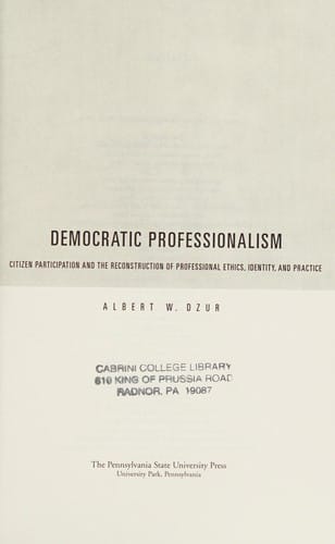 Democratic professionalism
