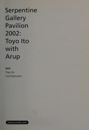 Serpentine Gallery pavilion 2002