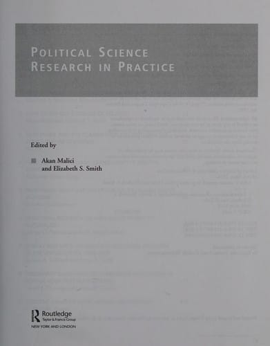 Political science research in practice