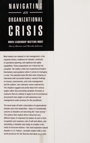 Navigating an organizational crisis