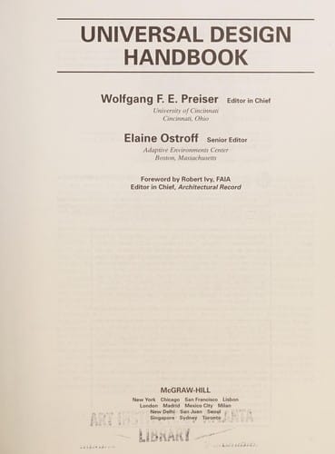 Universal design handbook