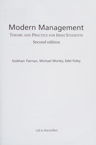 Modern management