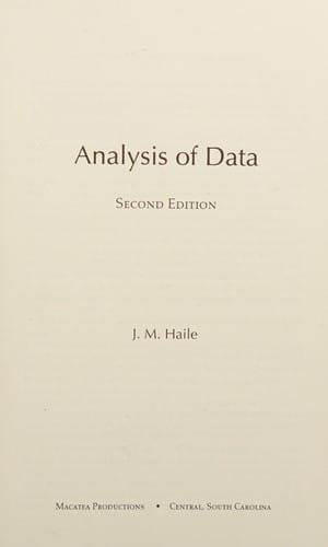 Analysis of data
