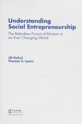 Understanding social entrepreneurship