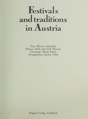 Festivals and traditions in Austria