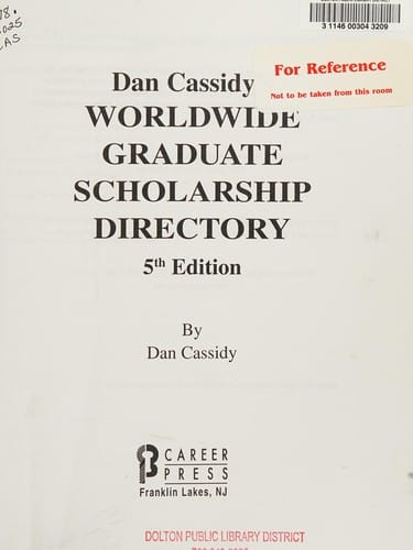 Dan Cassidy's worldwide graduate scholarship directory