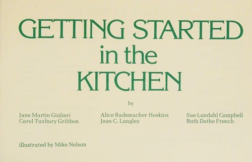 Getting started in the kitchen