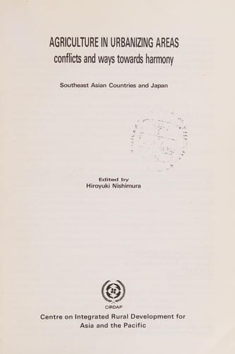 Agriculture in urbanizing areas