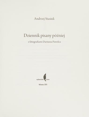 Dziennik pisany później