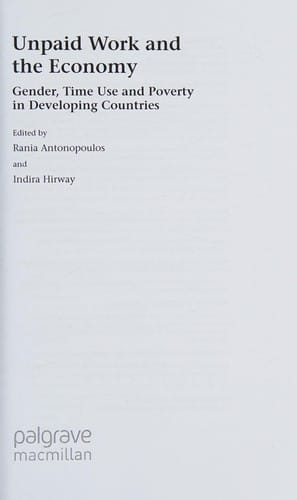 Unpaid work and the economy