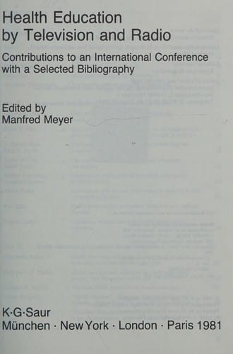 Health education by television and radio