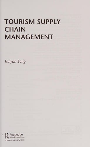 Tourism supply chain management