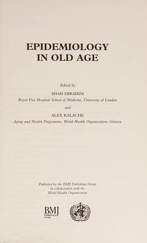 Epidemiology in old age