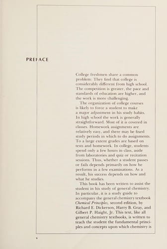 A study guide to chemical principles