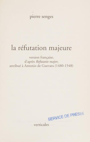 La réfutation majeure