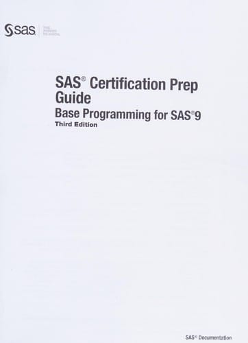 SAS certification prep guide