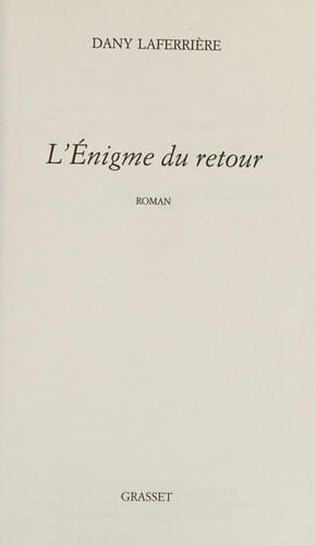 L'énigme du retour