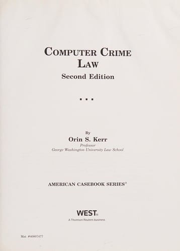 Computer crime law