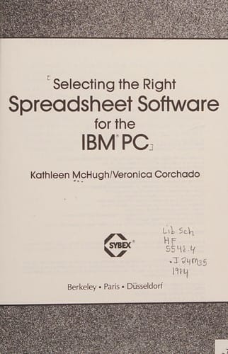 Selecting the right spreadsheet software for the IBM PC