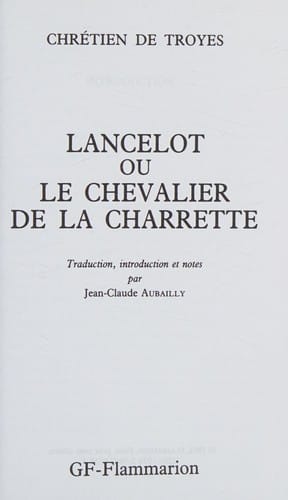 Lancelot ou le chevalier de la charrette
