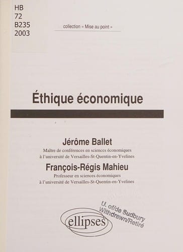 Éthique économique