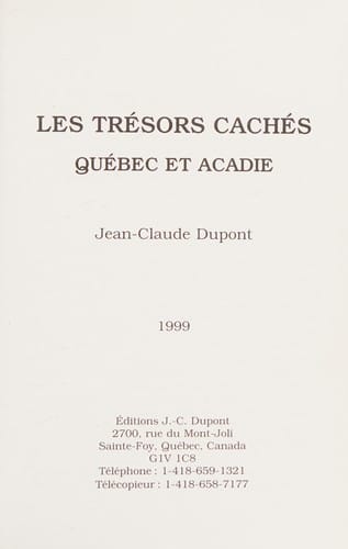 Les trésors cachés