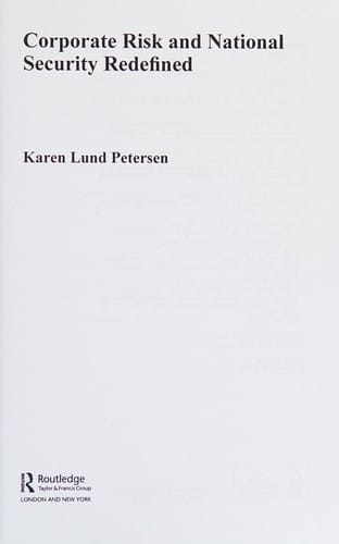 Corporate risk and national security redefined